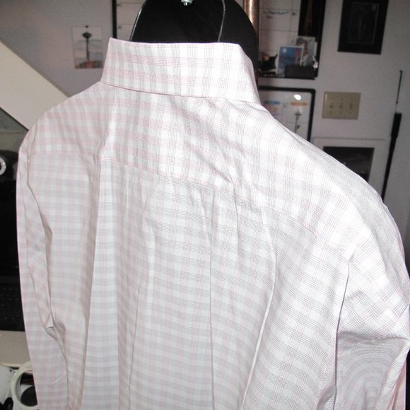 Sized 18.5 - 34/35 - 2XL MensMichael Kors Regular Fit AirSoft Cotton Dress Shirt - Picture 9 of 12